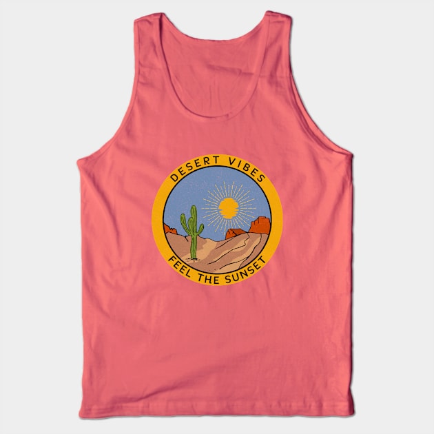 Feel the sunset Tank Top by Andreeastore  